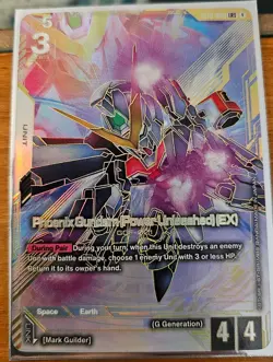 Phoenix Gundam Power Unleashed EX LR++ ST10-006 Generation Pulse Gundam Card EN - Image 1