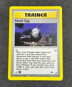 Fossil Egg 72/75 1st Edition - Neo Discovery Vintage Trainer Pokemon Card TCG - Image 1