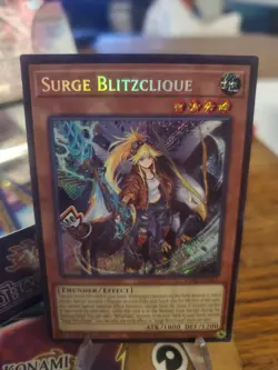 Surge Blitzclique CORI Secret Rare Yu-Gi-Oh Card 1st Edition Yugioh IN HAND - Image 1