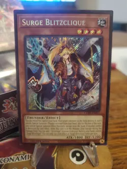 Surge Blitzclique CORI Secret Rare Yu-Gi-Oh Card 1st Edition Yugioh IN HAND - Image 2