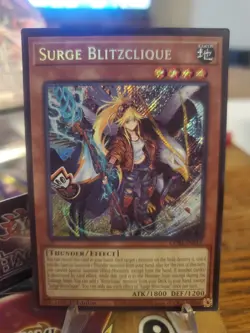 Surge Blitzclique CORI Secret Rare Yu-Gi-Oh Card 1st Edition Yugioh IN HAND - Image 3