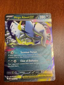 Mega Absol EX 086/132 Mega Evolution Double Rare Pokemon TCG Card - Image 1
