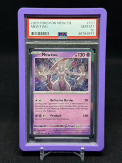2023 Pokemon 151 EN Mewtwo PSA 10 Card #150 - Image 1