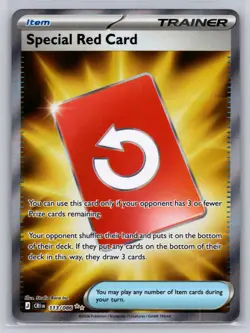 Special Red Card 113/086 Ultra Rare Chaos Rising Pokemon Holo Near Mint - Image 1
