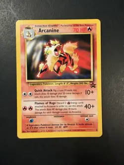 Pokemon Card - Arcanine Wotc Black Star Promo 6 Promo - Image 1