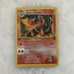 Blaine's Charizard 2/132 Holo Rare Gym Challenge Unlimited Pokemon TCG 2000 EN - Image 1