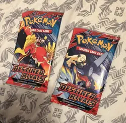 Pokemon TCG SV Destined Rivals 2 Booster Packs 10 Cards Each - Image 1