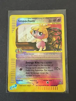 Pokemon Smoochum Aquapolis 061/147 Reverse Holo Uncommon 2002 30 HP Psychic Card - Image 1