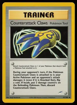 Counterattack Claws 97/105 Uncommon Neo Destiny Pokemon Lightly Played - Image 1