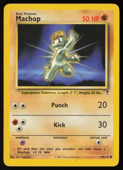 Machop 79/110 Common Legendary Collection Pokemon Lightly Played - Image 1