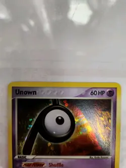 SWIRL!!! 2005 Pokemon EX Unseen Forces Holo Unown #P/28 LP - Image 2