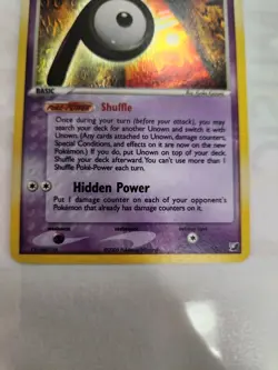 SWIRL!!! 2005 Pokemon EX Unseen Forces Holo Unown #P/28 LP - Image 3