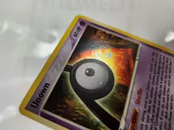 SWIRL!!! 2005 Pokemon EX Unseen Forces Holo Unown #P/28 LP - Image 4