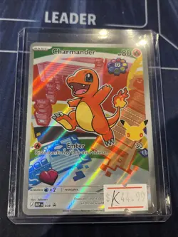 First Partner Illustration Charmander Promo Full Art Holo 038 Pokemon TCG - Image 1