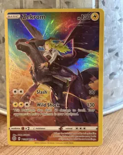 Pokemon TCG Zekrom TG05/TG30 Brilliant Stars Trainer Gallery Holo UR 130HP - Image 1