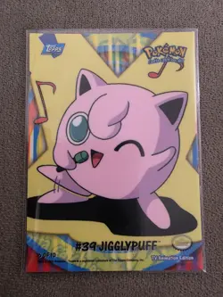 Topps Pokemon #39 Jigglypuff blue label 6 of 10 - Image 1