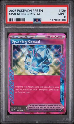2025 POKEMON PRE EN-PRISMATIC EVOLUTIONS #129 SPARKLING CRYSTAL PSA 9 - Image 1