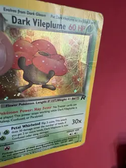 Pokemon Dark Vileplume 13/82 Team Rocket Holo Rare Unlimited DMG - Image 2