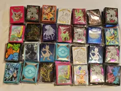 Bulk Lot Of 70 Packs ETB Sleeves 65 Count Pokemon TCG Unused - Image 1
