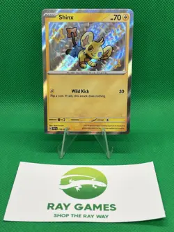 Pokemon TCG Shinx 135/091 Paldean Fates Baby Shiny Rare Holo NM - Image 1