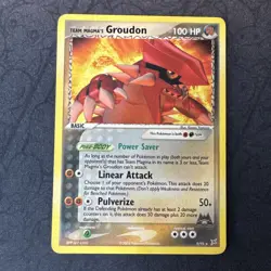 Team Magma's Groudon EX Team Magma vs Team Aqua 009/095 Deck Exclusives Pokemon - Image 1