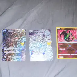Nintendo Pokemon TCG Pokemon GO Holo Lot Zekrom Reshiram Radiant Charizard - Image 1