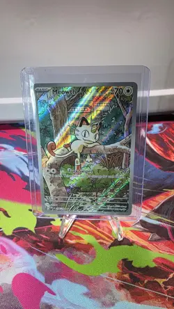Meowth 106/094 Illustration Rare Phantasmal Flames Pokemon Holo Near Mint - Image 3