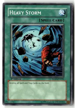 Heavy Storm SD10-EN026 Structure Deck: Machine Re-Volt Yu-Gi-Oh 1st Edition MP - Image 1
