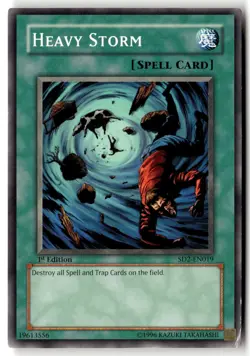 Heavy Storm SD2-EN019 Structure Deck: Zombie Madness Yu-Gi-Oh 1st Edition MP - Image 1