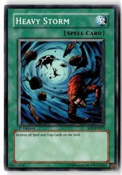 Heavy Storm SD5-EN023 Structure Deck: Warrior's Triumph Yu-Gi-Oh MP - Image 1