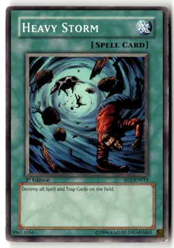 Heavy Storm SD2-EN019 Structure Deck: Zombie Madness Yu-Gi-Oh 1st Edition MP - Image 1