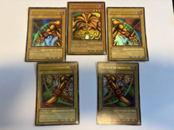 Yugioh Exodia Original Print 5 Card Complete Set Ultra Rare LOB-120 - LOB-124 - Image 1