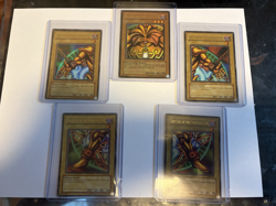 Yugioh Exodia Original Print 5 Card Complete Set Ultra Rare LOB-120 - LOB-124 - Image 2