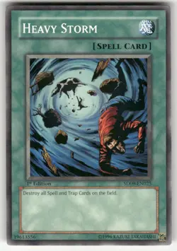 Heavy Storm SD09-EN025 1st Edition Structure Deck: Dinosaur's Rage NM Yu-Gi-Oh - Image 1