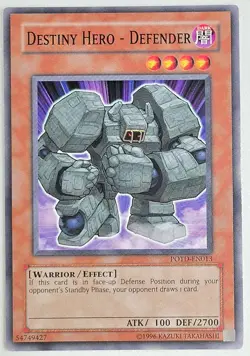 Destiny Hero - Defender POTD-EN013 Power of the Duelist Yu-Gi-Oh LP - Image 1