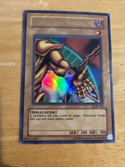Left Arm of the Forbidden One LOB-123 Unlimited Edition NM Exodia - Image 1