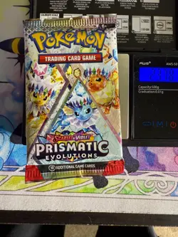 Pokemon TCG 🔥HEAVY PRISMATIC EVOLUTIONS PACK 23.7g🔥POSSIBLE GOD/DEMI PACKUU - Image 2