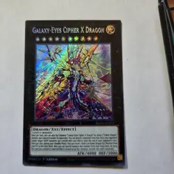Yugioh Secret Rare #BLGG-EN101 Galaxy-Eyes Cipher X Dragon - Image 1