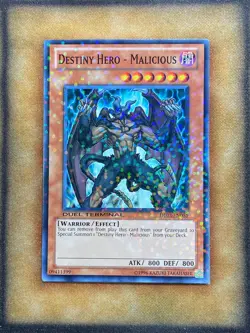 Yugioh Destiny HERO - Malicious DT03-EN055 Duel Terminal Common NM - Image 1