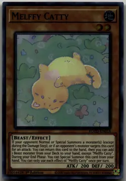 Melffy Catty Super Rare Rise of the Duelist ROTD-EN018 LP - Image 1