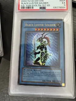 2004 Sye YU-GI-Oh! Starter Deck Yugi Evolution Black Luster Soldier 1st Edition - Image 1