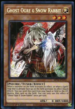 Yu-Gi-Oh! - Ghost Ogre and Snow Rabbit 2022 MP22-EN255 Secret Rare 1st Edition - Image 1