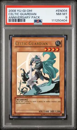 Yu-Gi-Oh Anniversary Pack Celtic Guardian 2008 YAP1-EN004 Limited Edition PSA 8 - Image 1