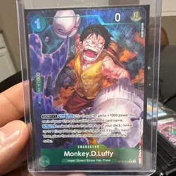 Bandai One Piece Card Game OP-02 Alt Art Foil Luffy OP02-034 Ace OP02-013 - Image 2