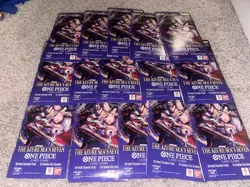 One Piece The Azure Sea's Seven Sleeved Booster OP-14 EB04 English - Lot Of 15 - Image 2