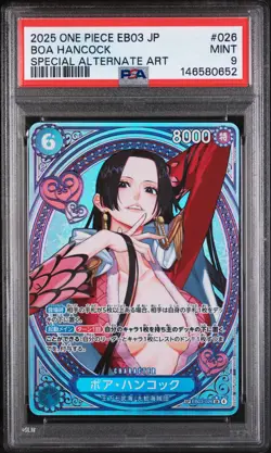 One Piece Boa Hancock EB03 026 Special Alternate Art Japanese PSA 9 - Image 1