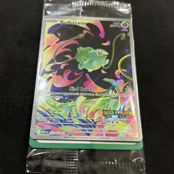 IN HAND - Pokemon Bulbasaur Mega Evolution 133/132 English BOX TOPPER SEALED - Image 2