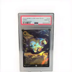 Disney Lorcana Simba - King in the Making Fabled Enchanted Foil 224/204 PSA 10 - Image 1