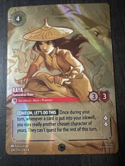 Raya - Kumandran Rider (Enchanted) 214/204 Azurite Sea Disney Lorcana NM - Image 1