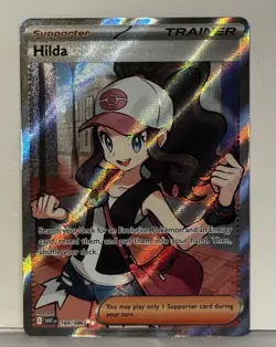 Hilda 164/086 Full Art White Flare Pokemon PACK FRESH Near Mint NM Fast Shipping - Image 1